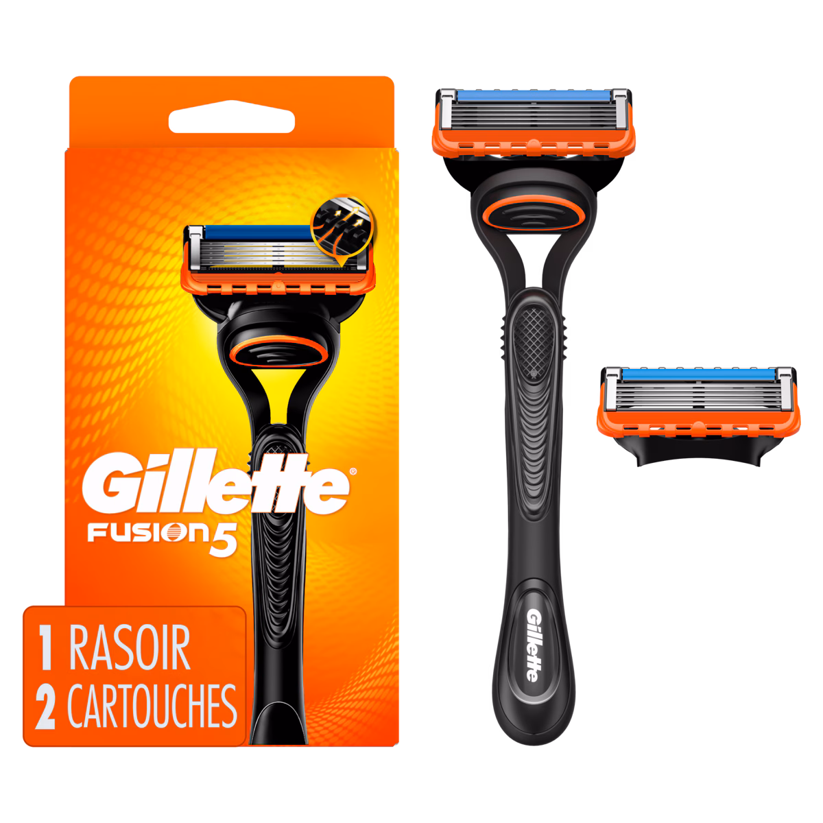 Rasoir pour hommes Fusion5 + 2lames de rechange