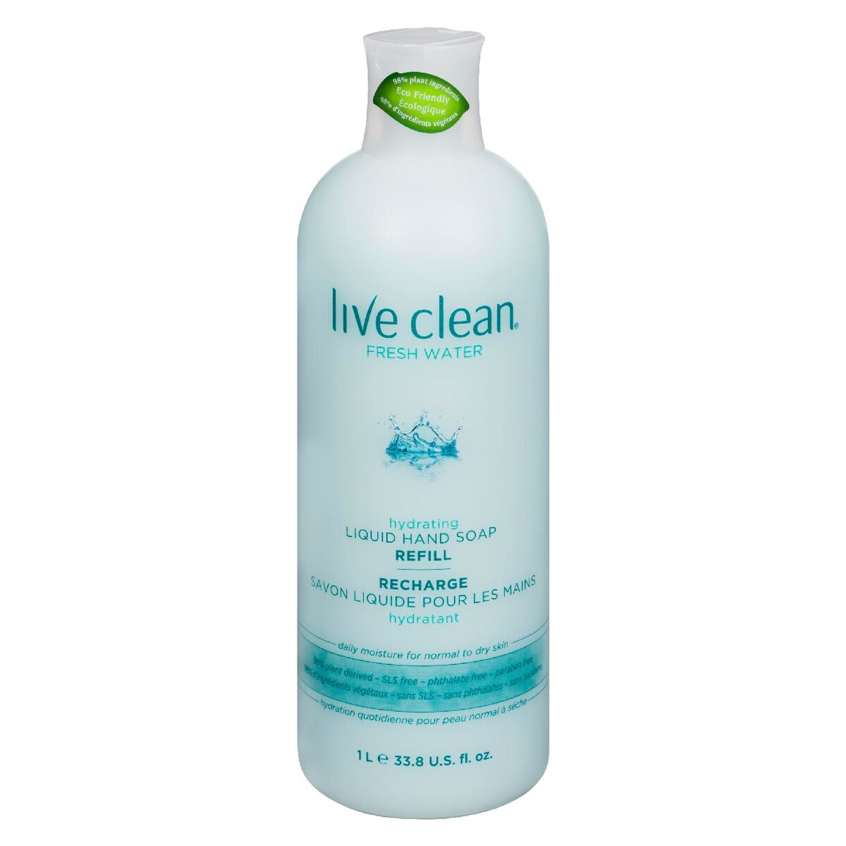 Recharge Savon liquide pour les mains hydratant eau fraîche