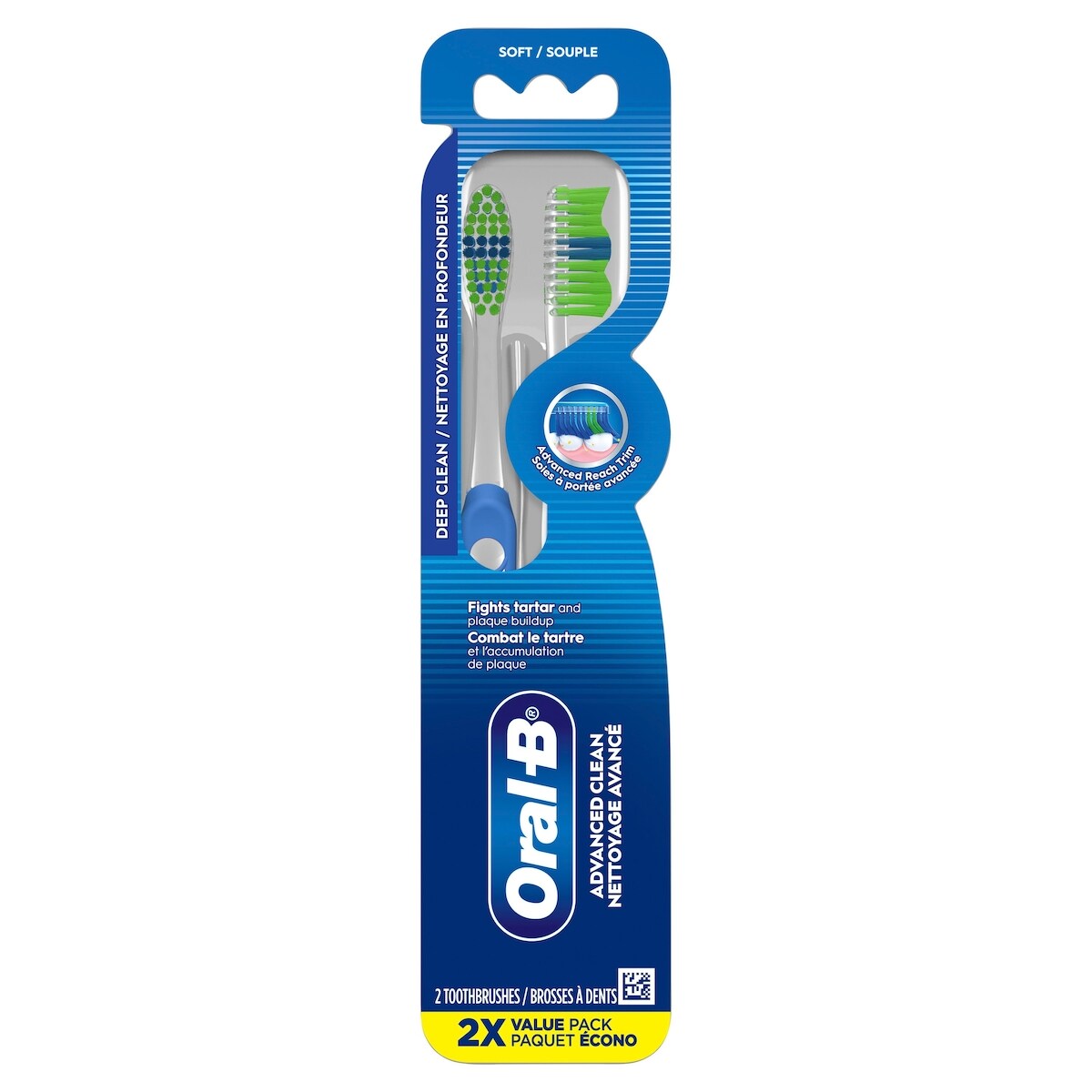 Contour brosse a dents souple 2 pièces
