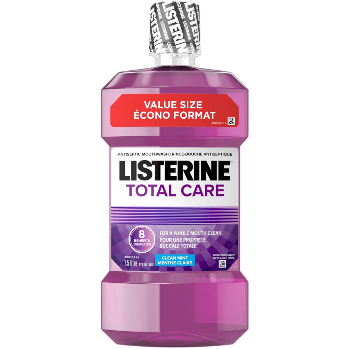 Rince-bouche antiseptique Total Care, Menthe claire