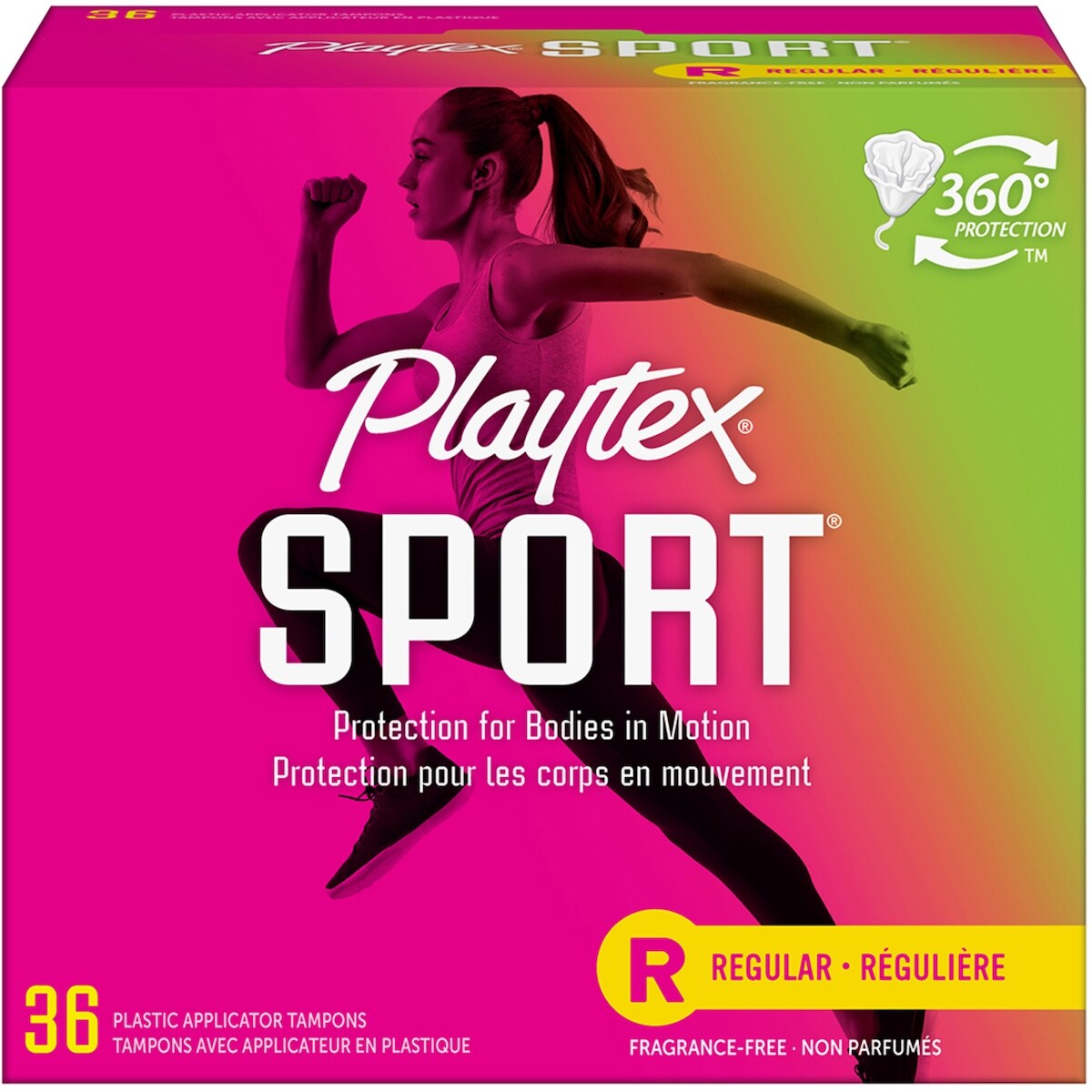 Tampons non parfumés pour athlètes Sport à absorptivité régulière