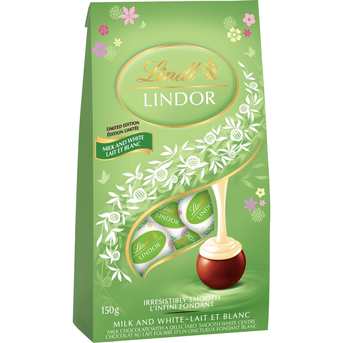 Truffes LINDOR Tulipe du printemps au chocolat blanc et au lait