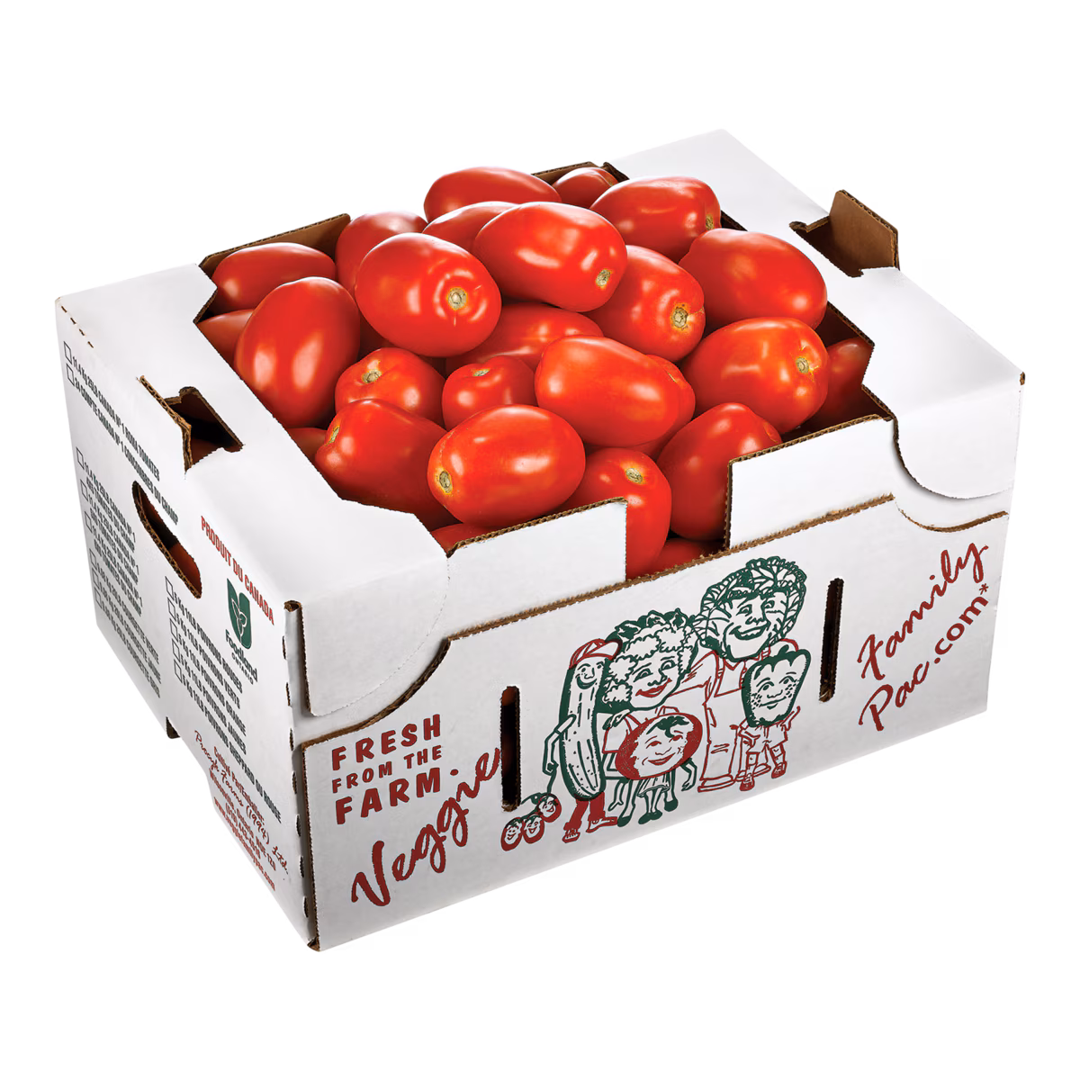 Tomates Roma, demi-boisseau