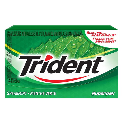 Gommes à mâcher à la menthe verte