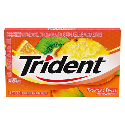 Trident Gommes à mâcher au tourbillon tropical 14 un