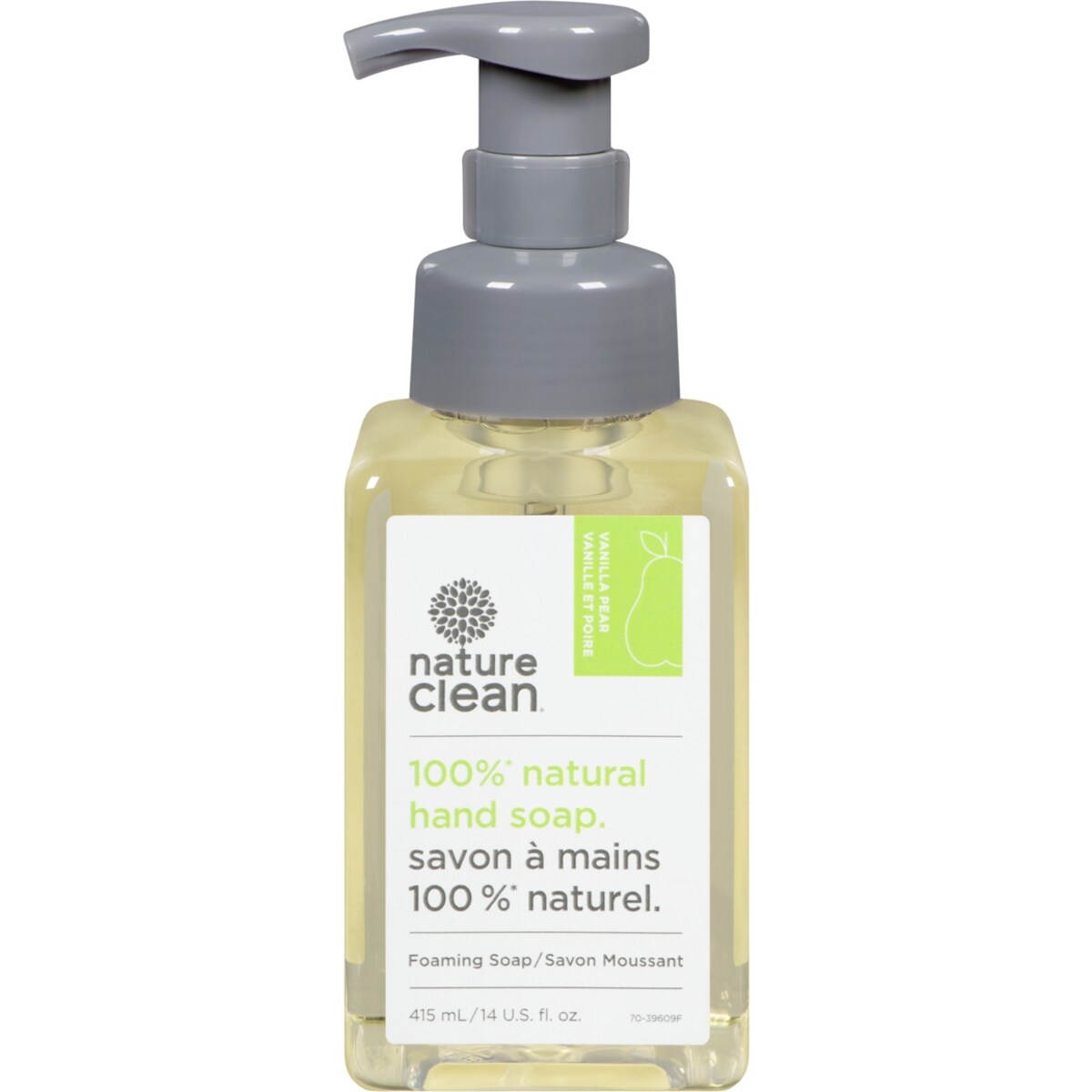Savon moussant pour les mains, vanille et poire