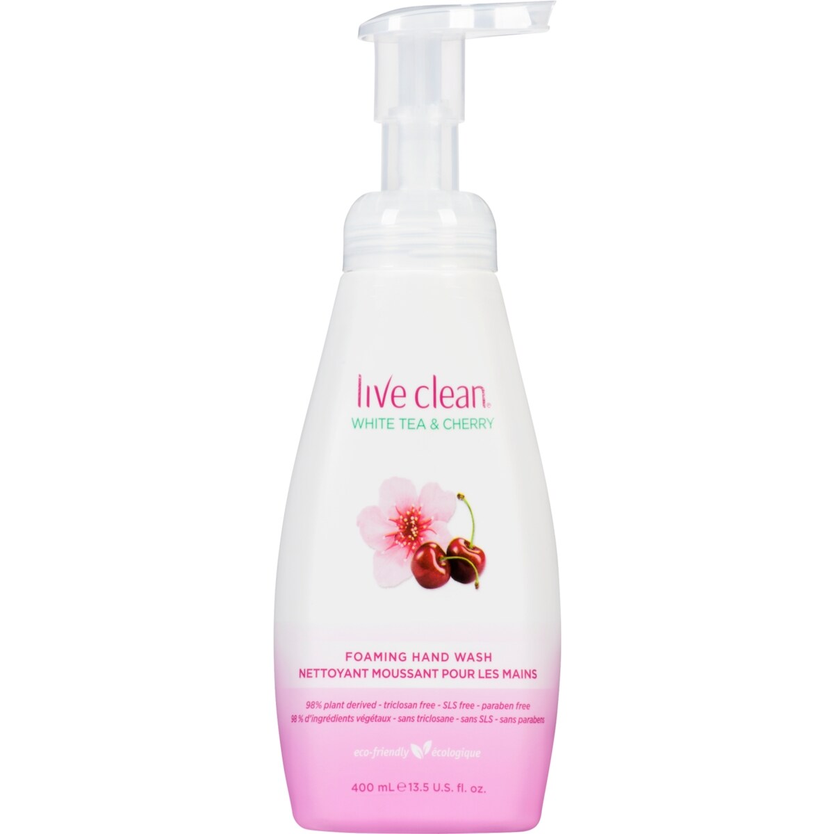 Nettoyant moussant pour les mains thé blanc et cerise
