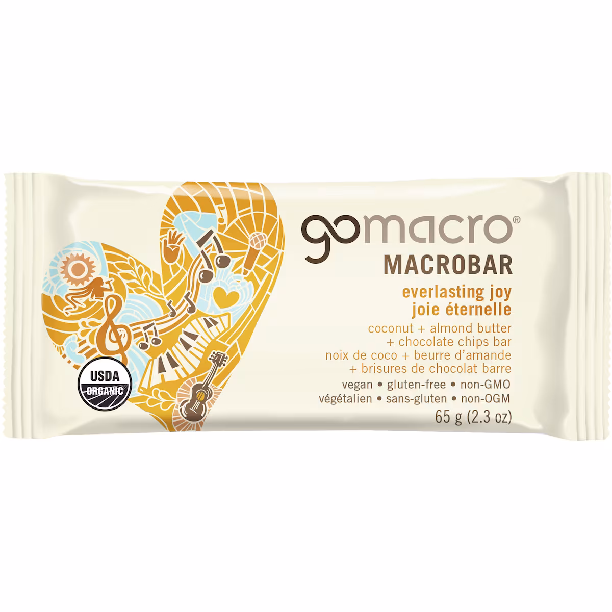Go Macro noix de coco et beurre d'amande et brisures de chocolat barre