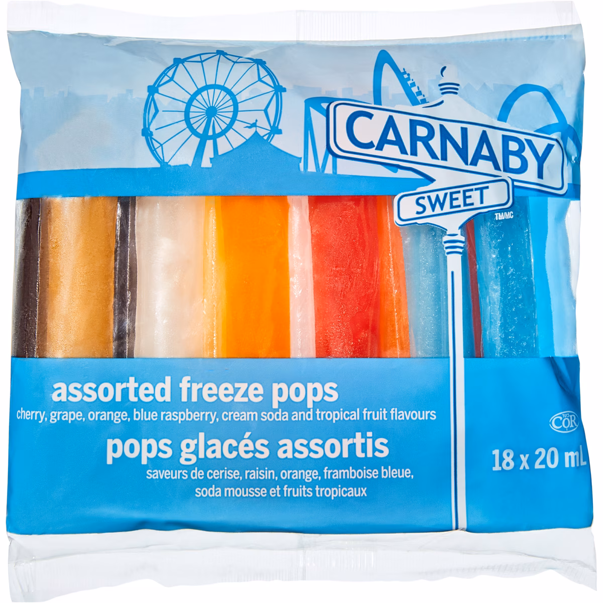 Pops glacés assortis