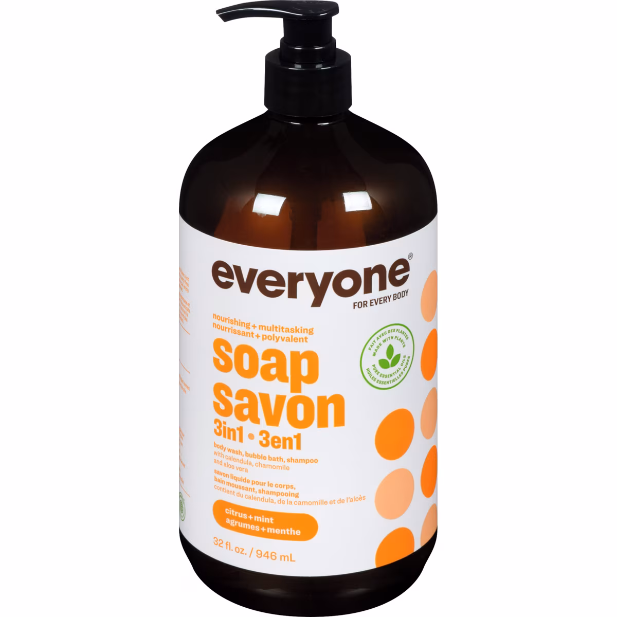 Savon 3 en 1 Everyone, agrumes et menthe