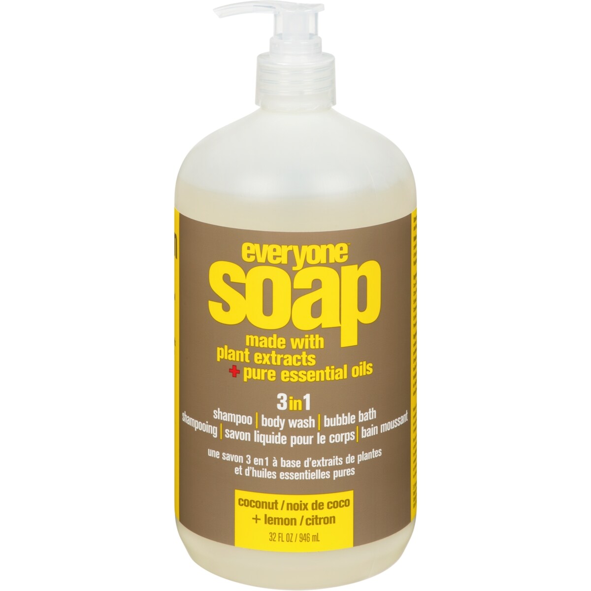 Gel douche, noix de coco et citron