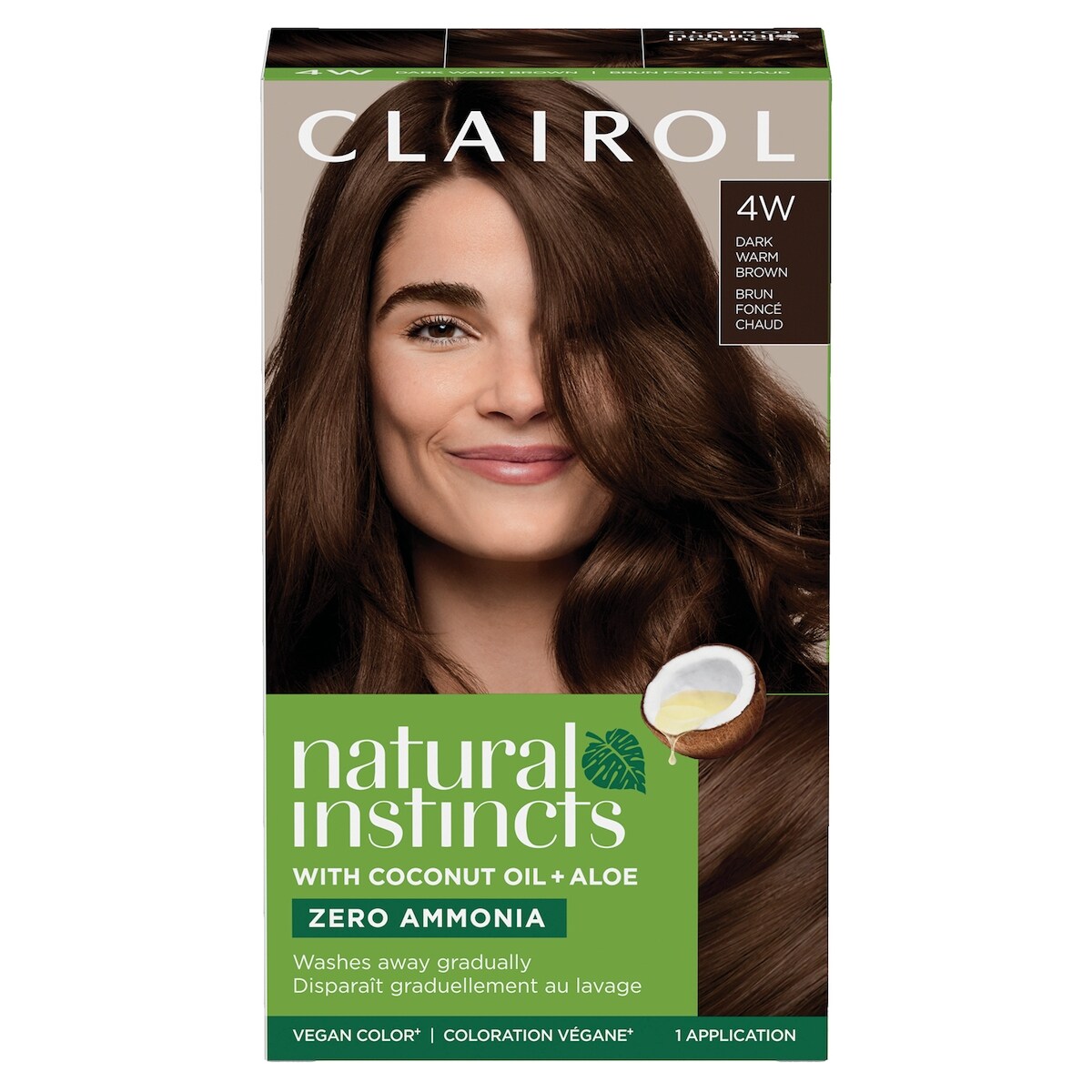 Natural Instincts 4W Brun Foncé Chaud, Coloration demi-permanente sans ammoniaque