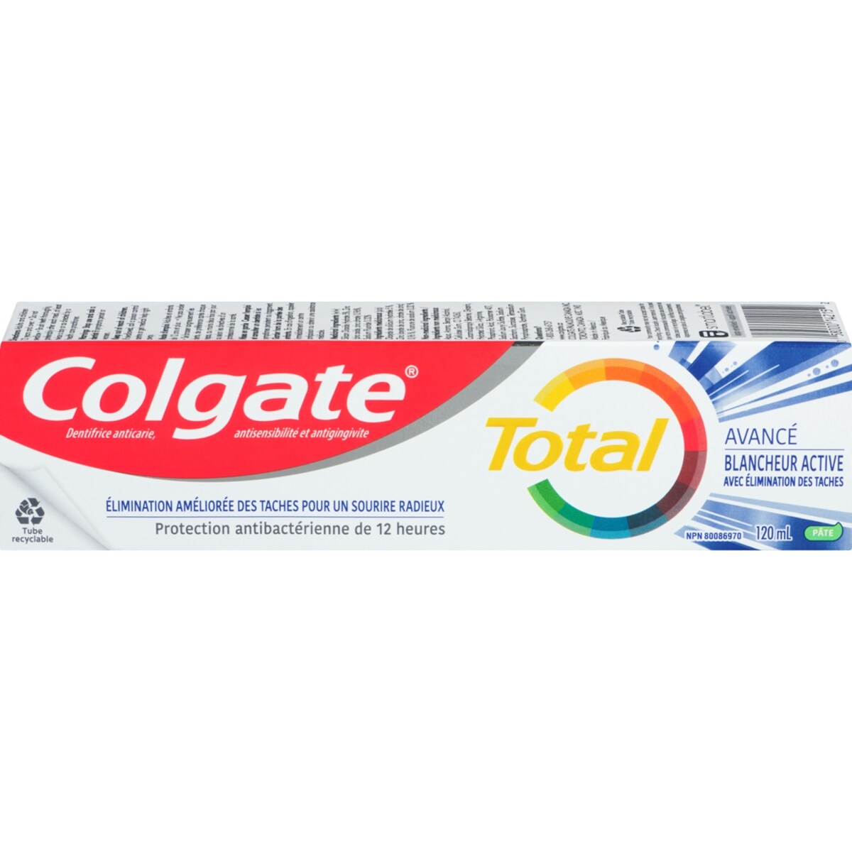 Dentifrice en gel Total Avancé Blanchissant