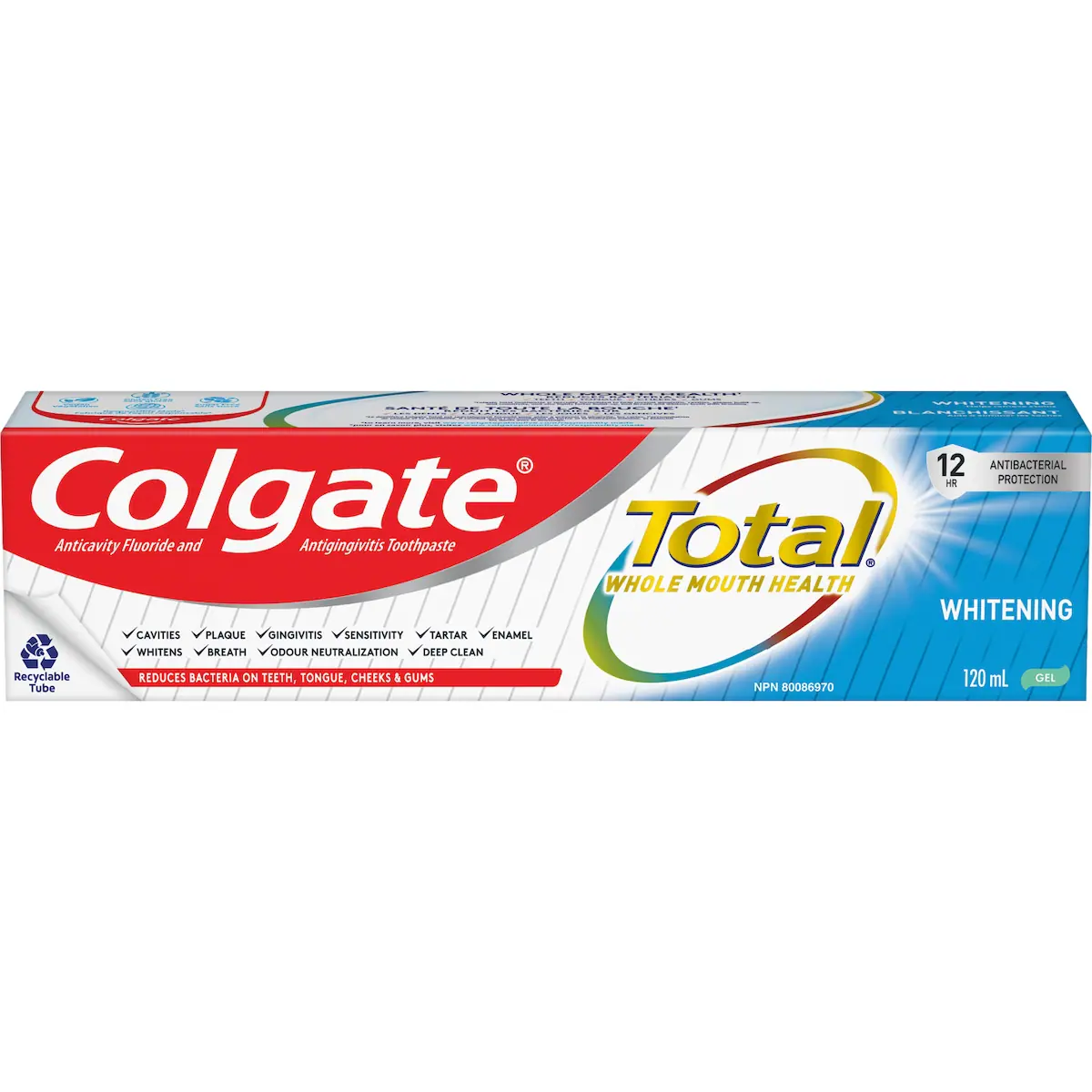 Dentifrice blanchissant en gel