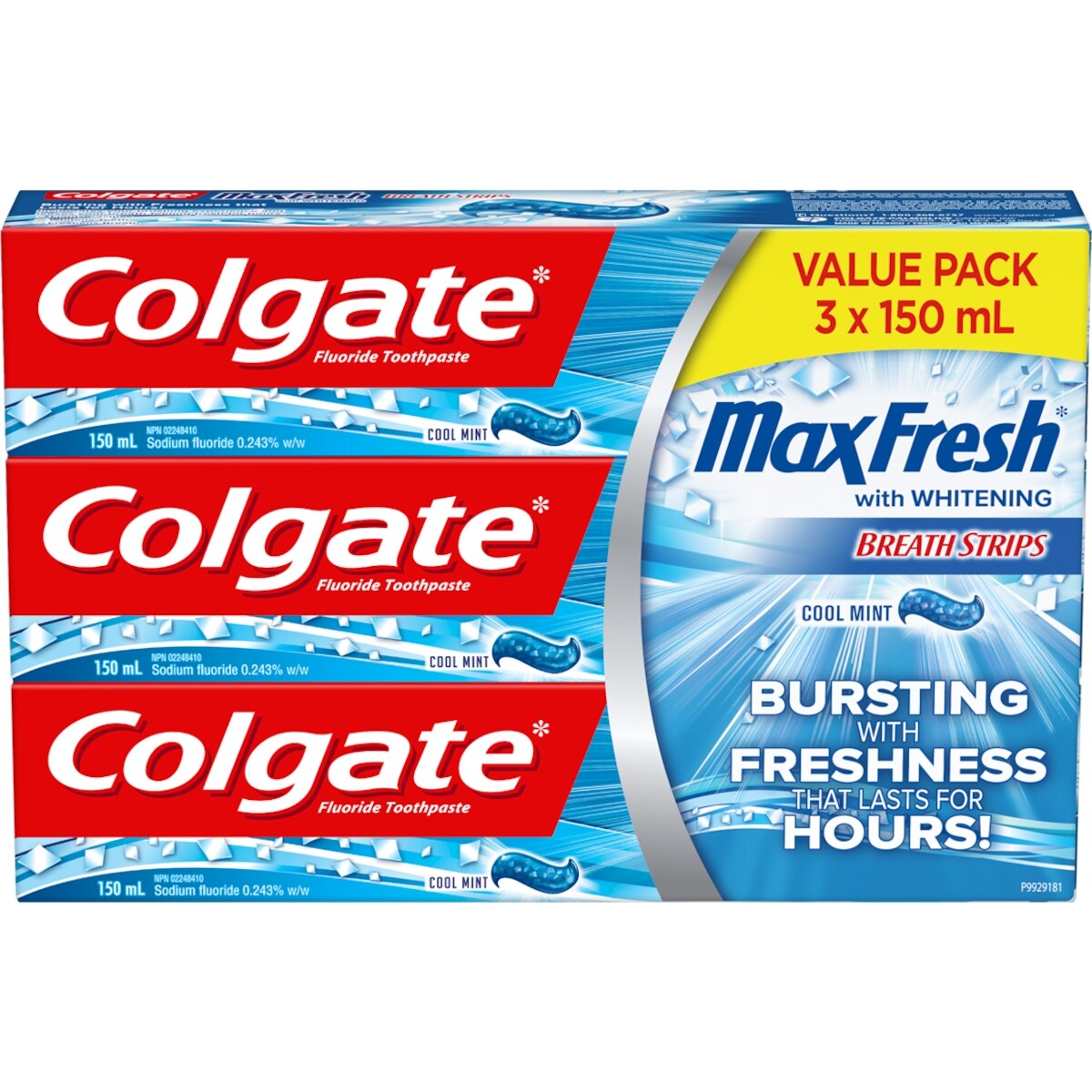 Dentifrice MaxFresh à saveur de menthe fraîche