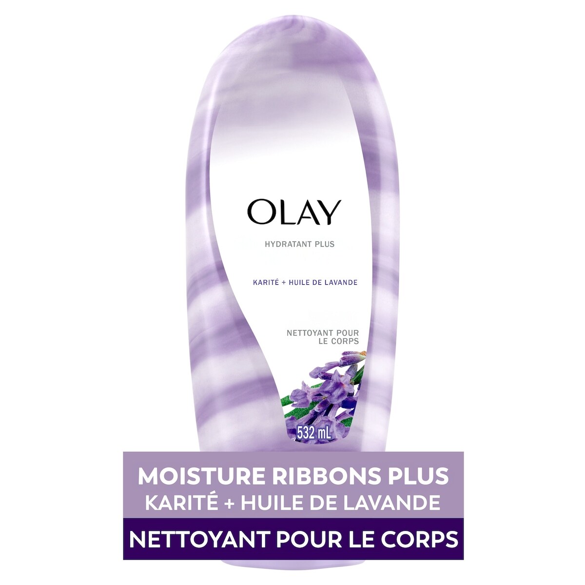 Nettoyant pour le corps karité et huile de lavande Moisture Ribbons Plus