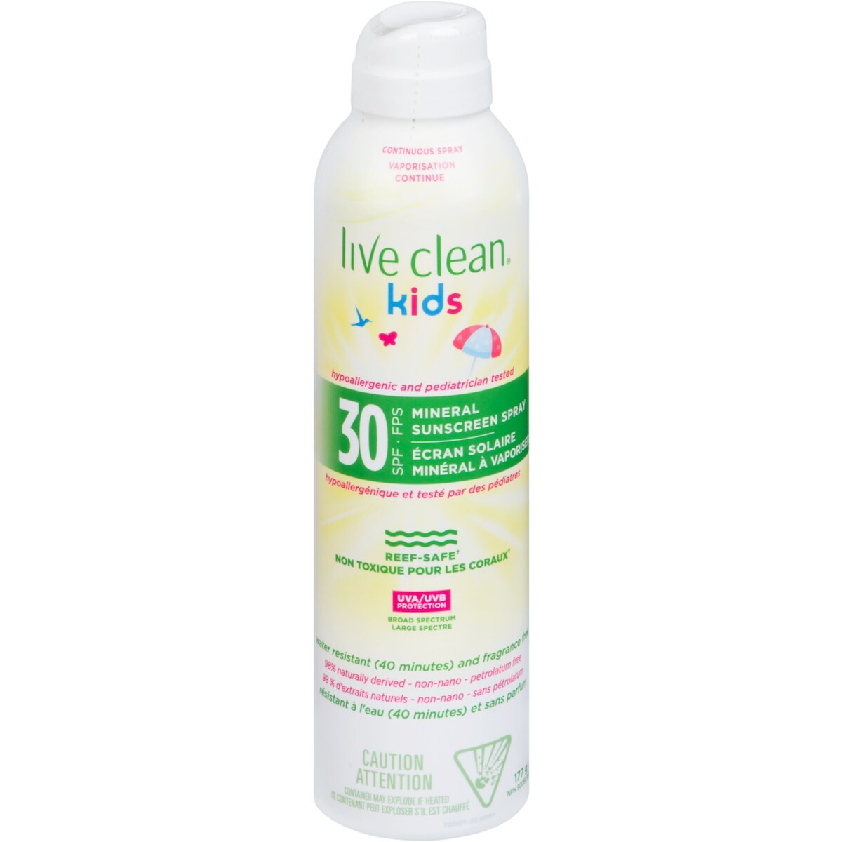 Lotion solaire minérale Kids en vaporisateur FPS30