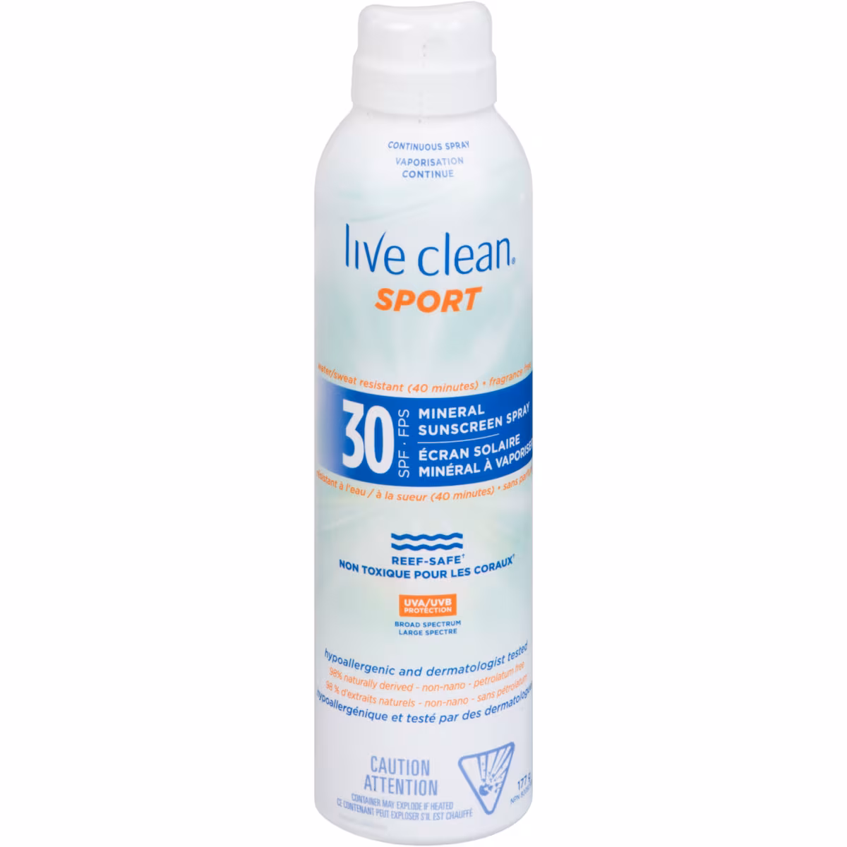 Lotion solaire minérale Sport en vaporisateur FPS30