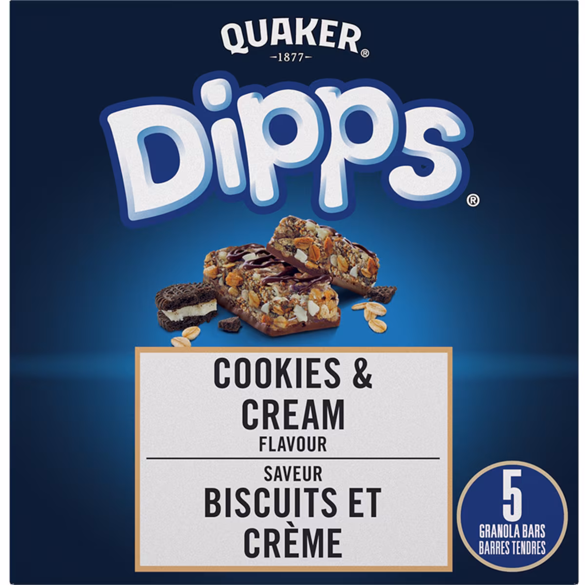Dipps Barres tendres Saveur Biscuits et crème