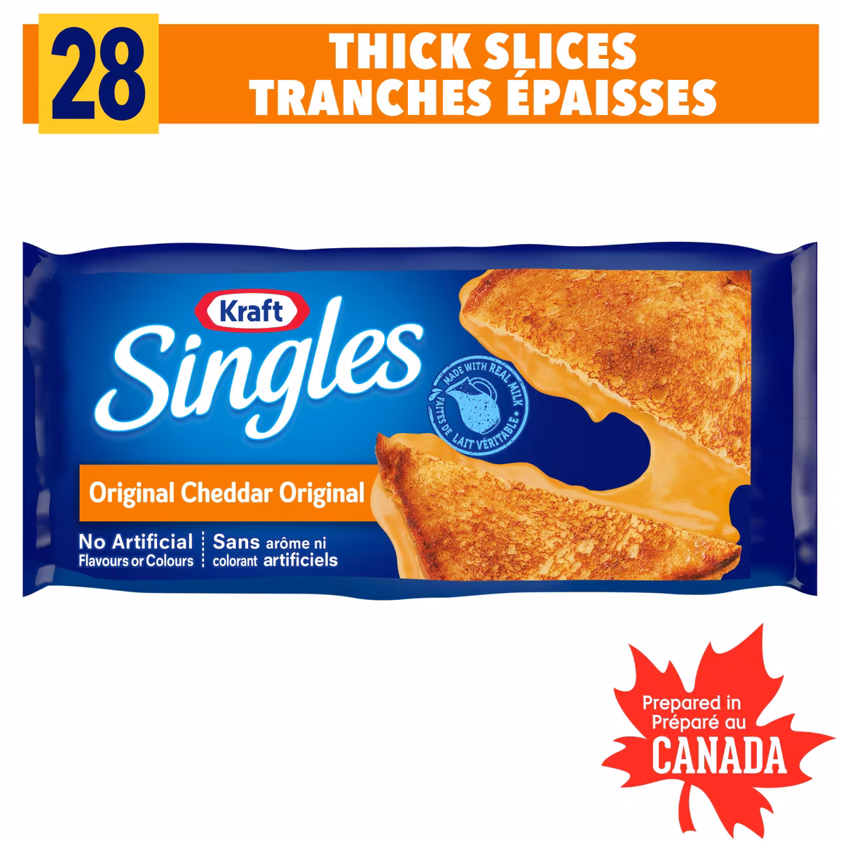 Tranches De Fromage Épaisses Singles Original