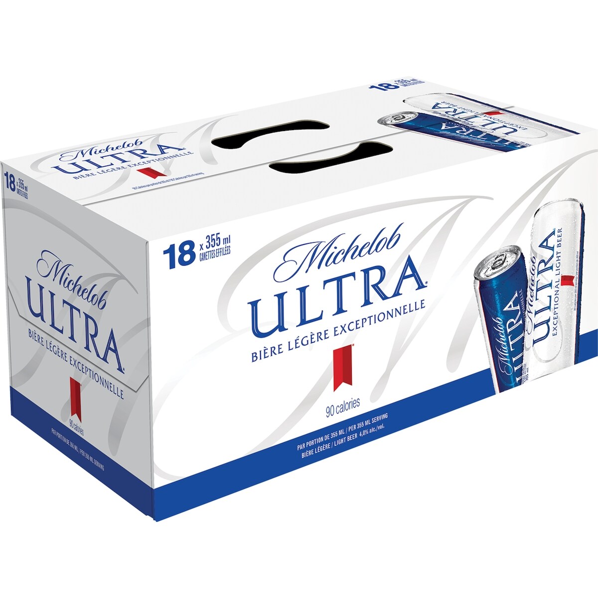 Michelob Ultra, 18canettes (Pièce didentité requise au moment du ramassage)
