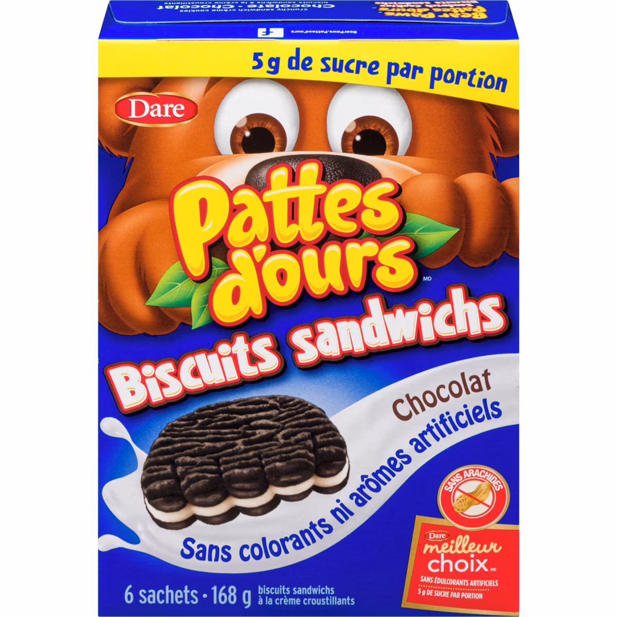 Pattes dours Biscuits sandwichs Chocolat