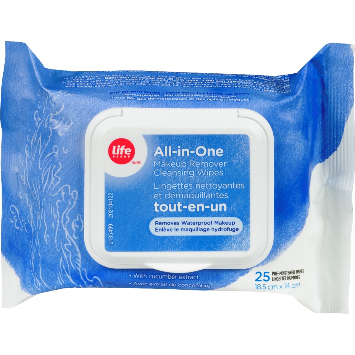 Lingettes nettoyantes démaquillantes tout-en-un