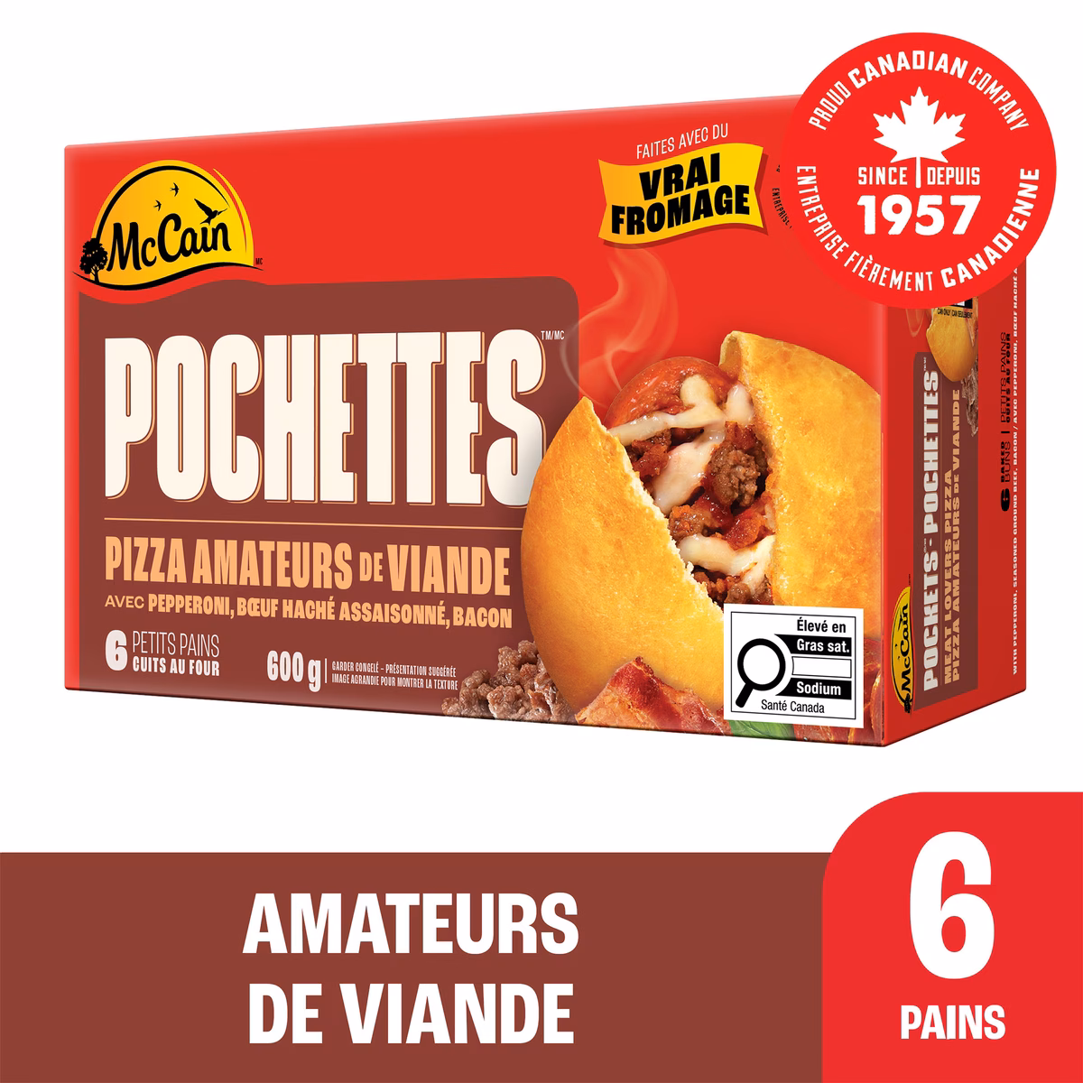 Pizza Pochettes Amateurs de viande