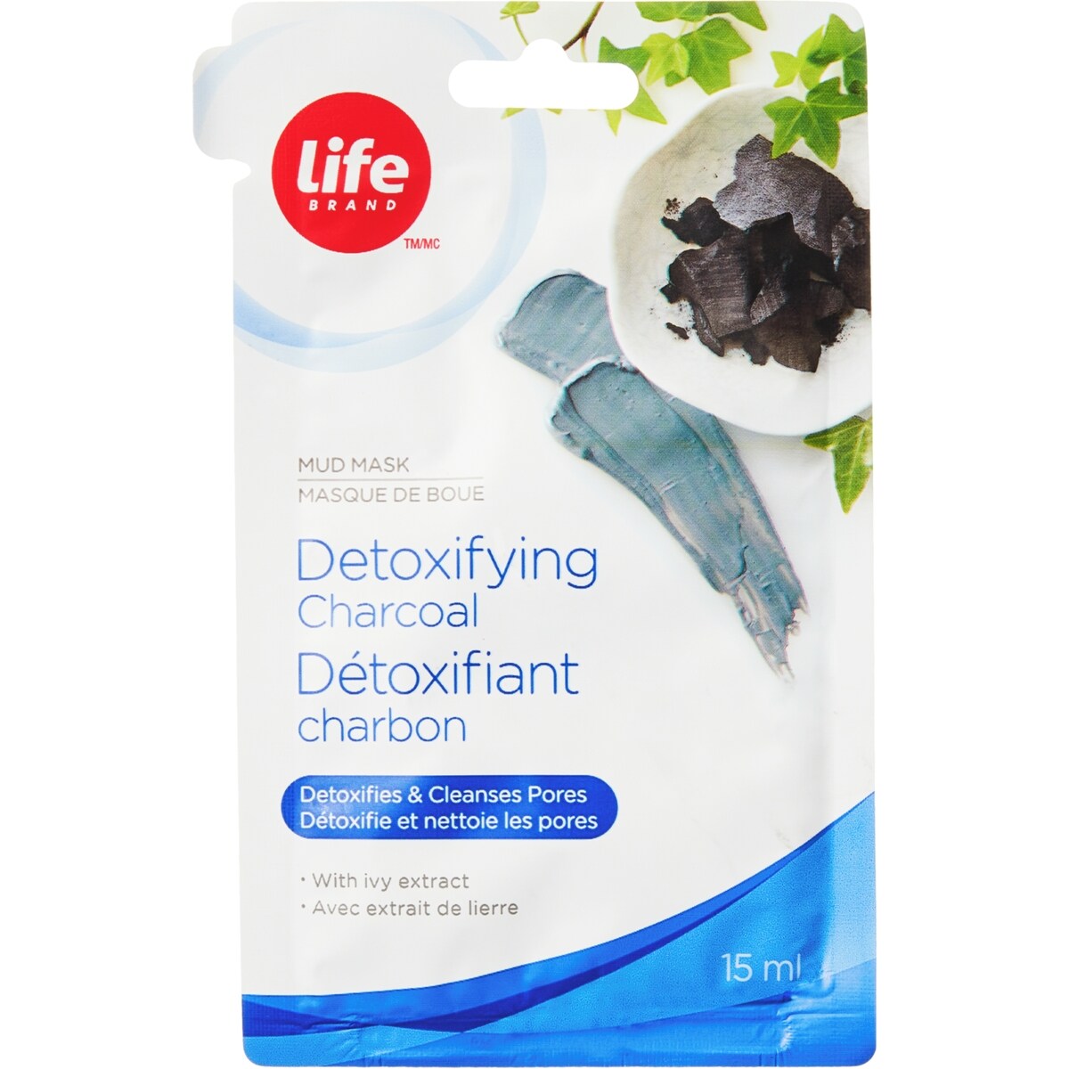Masque de boue détoxifiant au charbon