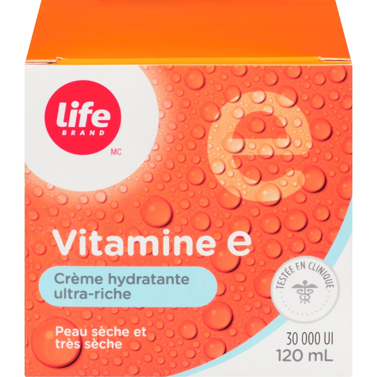 Crème hydratante ultra riche en vitamine E