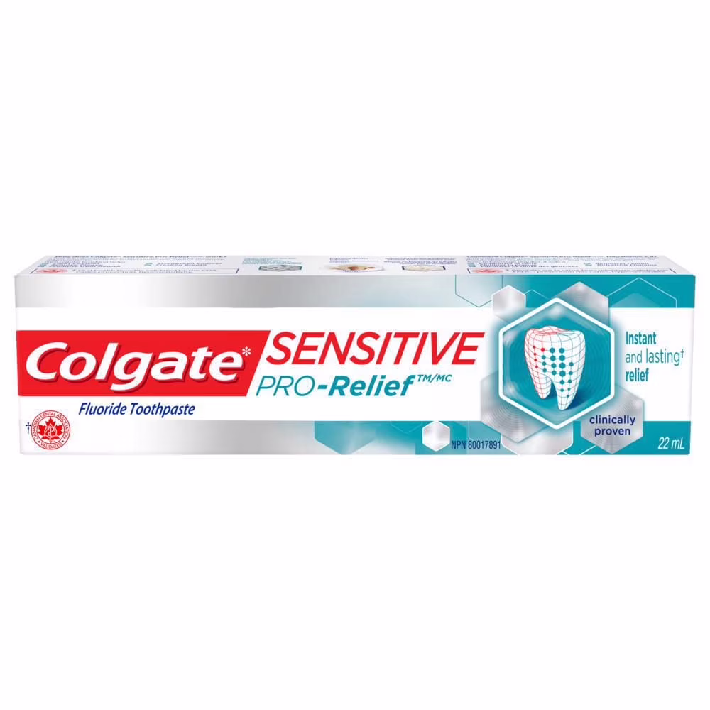 Colgate sensitive pro-relief dentifrice. format d'essai