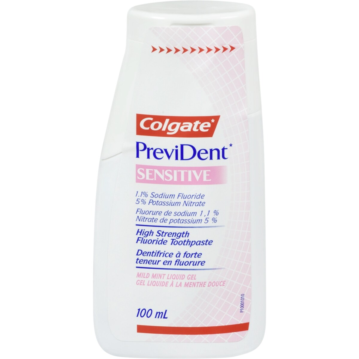 PreviDent Sensitive Dentifrice à Teneur Élevée Fluorure Gel Liquide à la Menthe Douce 100 ml