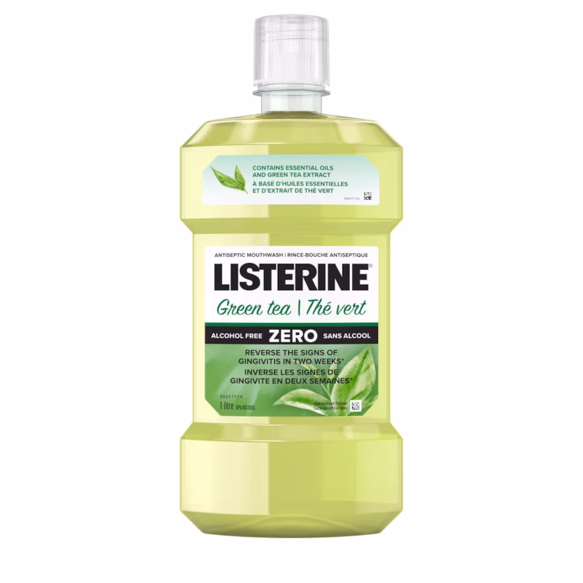 Rince-bouche antiseptique Thé vert Zero, Sans alcool