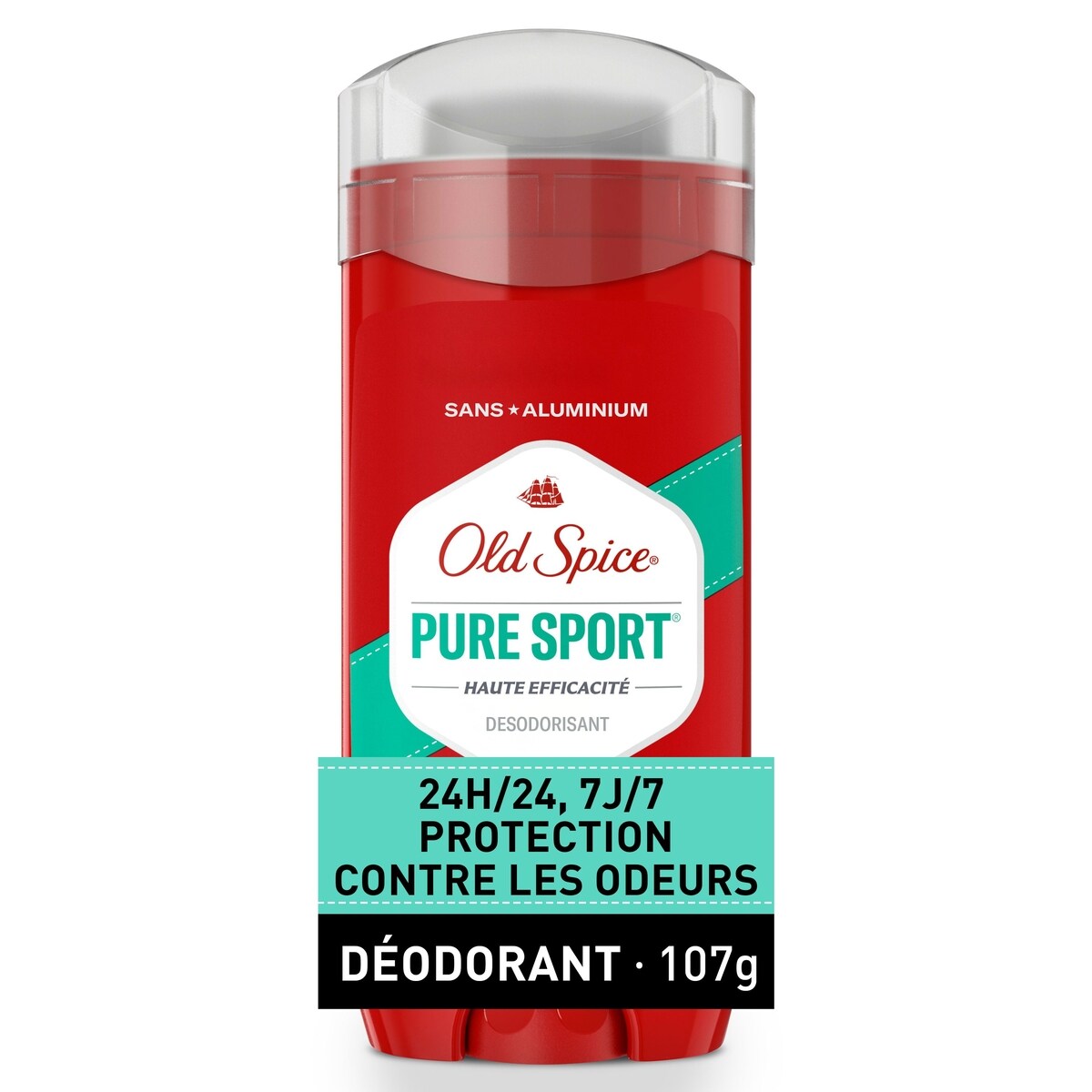Désodorisant High Endurance Old Spice pour hommes, sans aluminium, protection 48heures, parfum Original