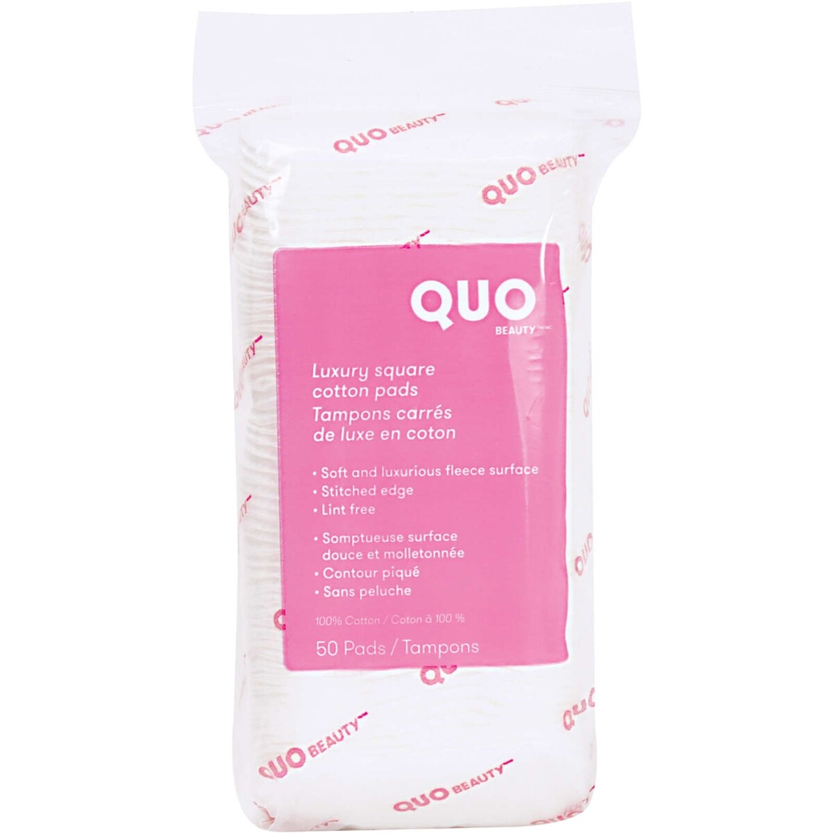 QUO TAMPON DE COTON CARRE