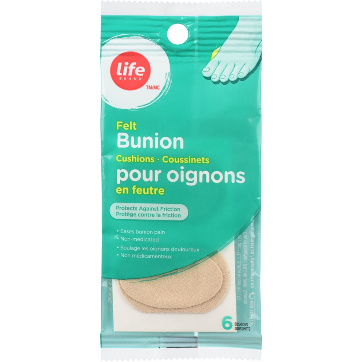 Coussinets pour oignons en feutre, 6 coussinets