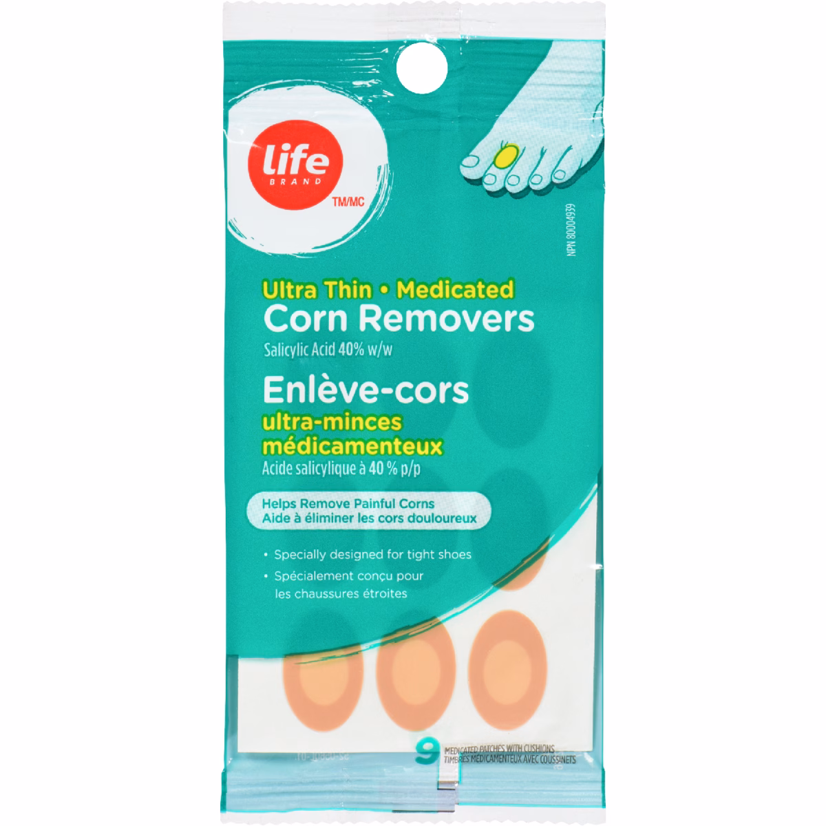 Enlève-cors ultraminces, 9 timbres