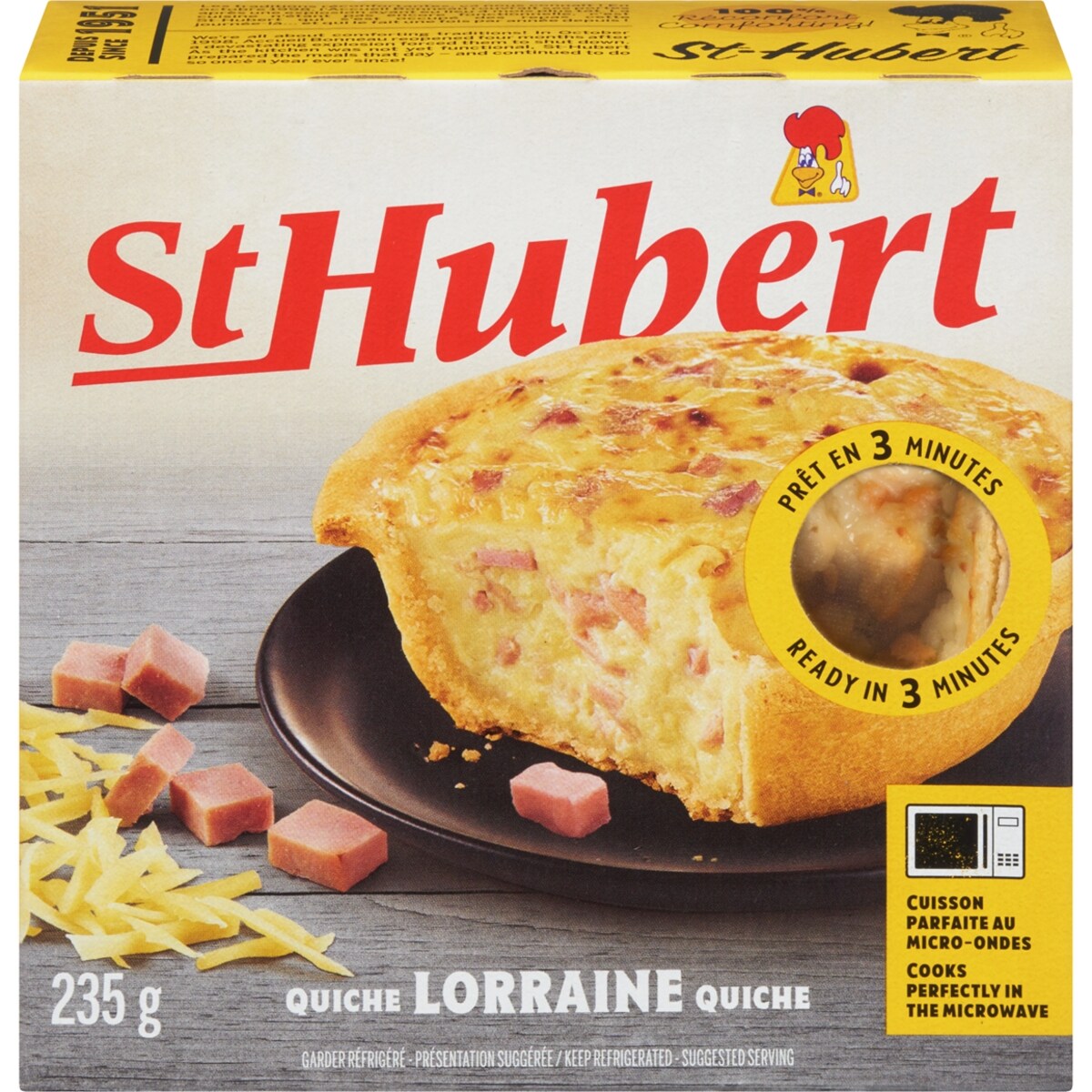 ST-HUBERT QUICHE LORRAINE 235G