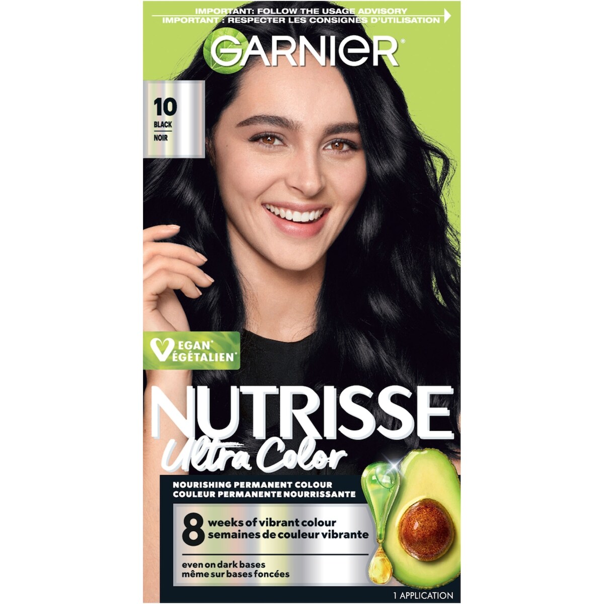 Nutrisse Ultra Color Coloration Permanente, Noir 10
