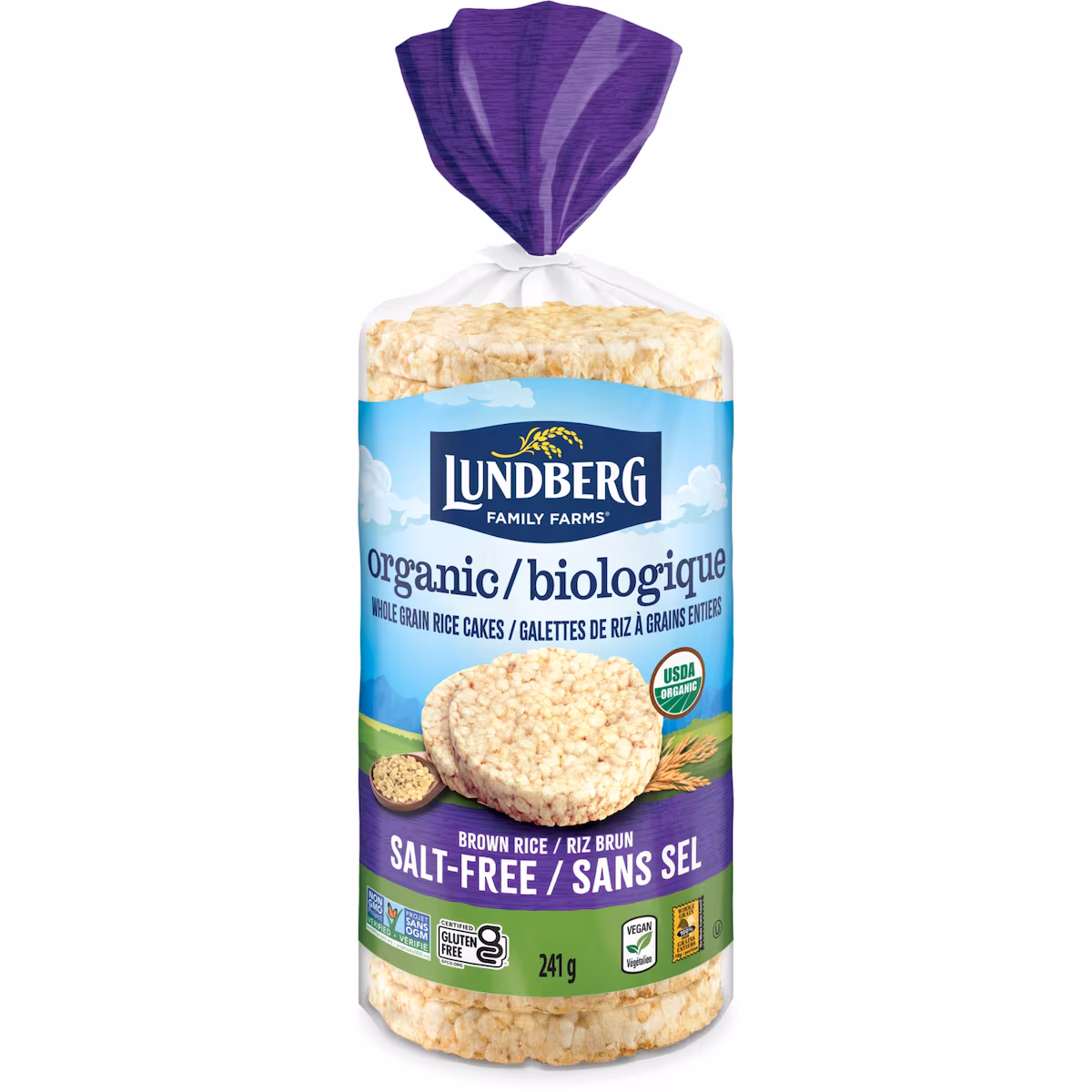 Gâteaux de riz biologique, non salés