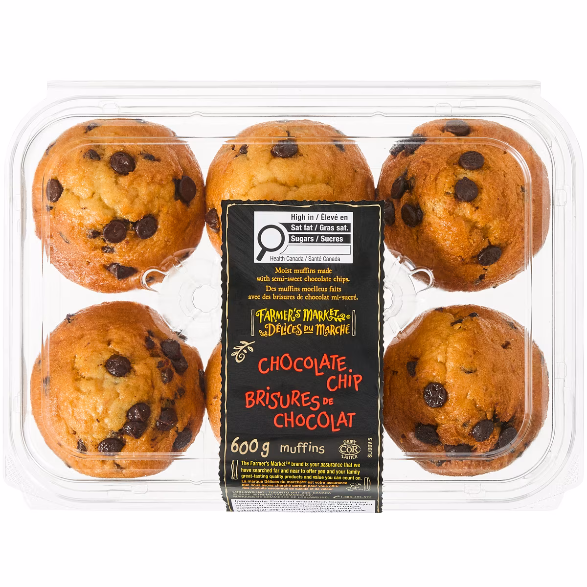 Muffins aux pépites de chocolat
