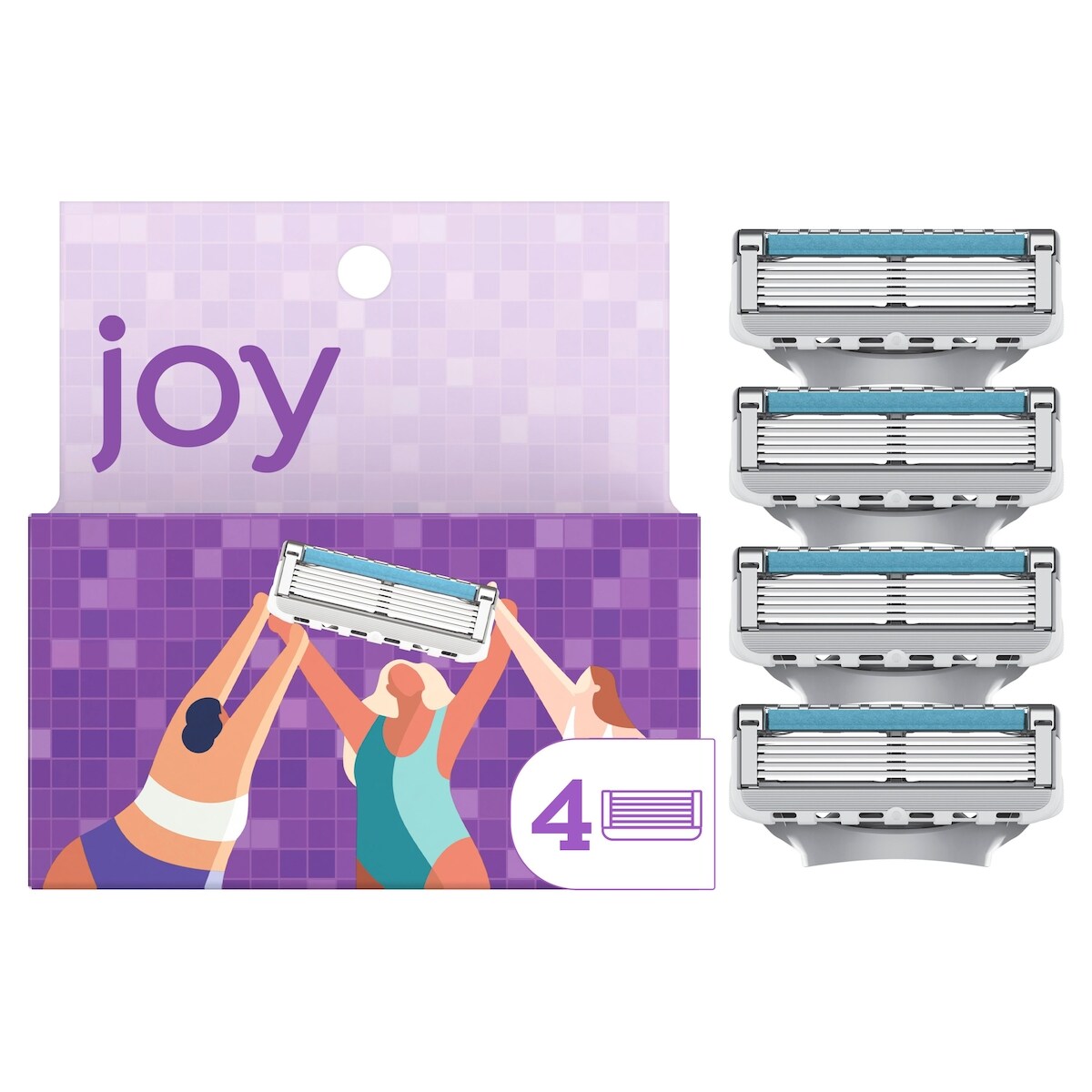 cartouche de lames de rasoir de rechange pour femmes, 4 cartouches de rechange