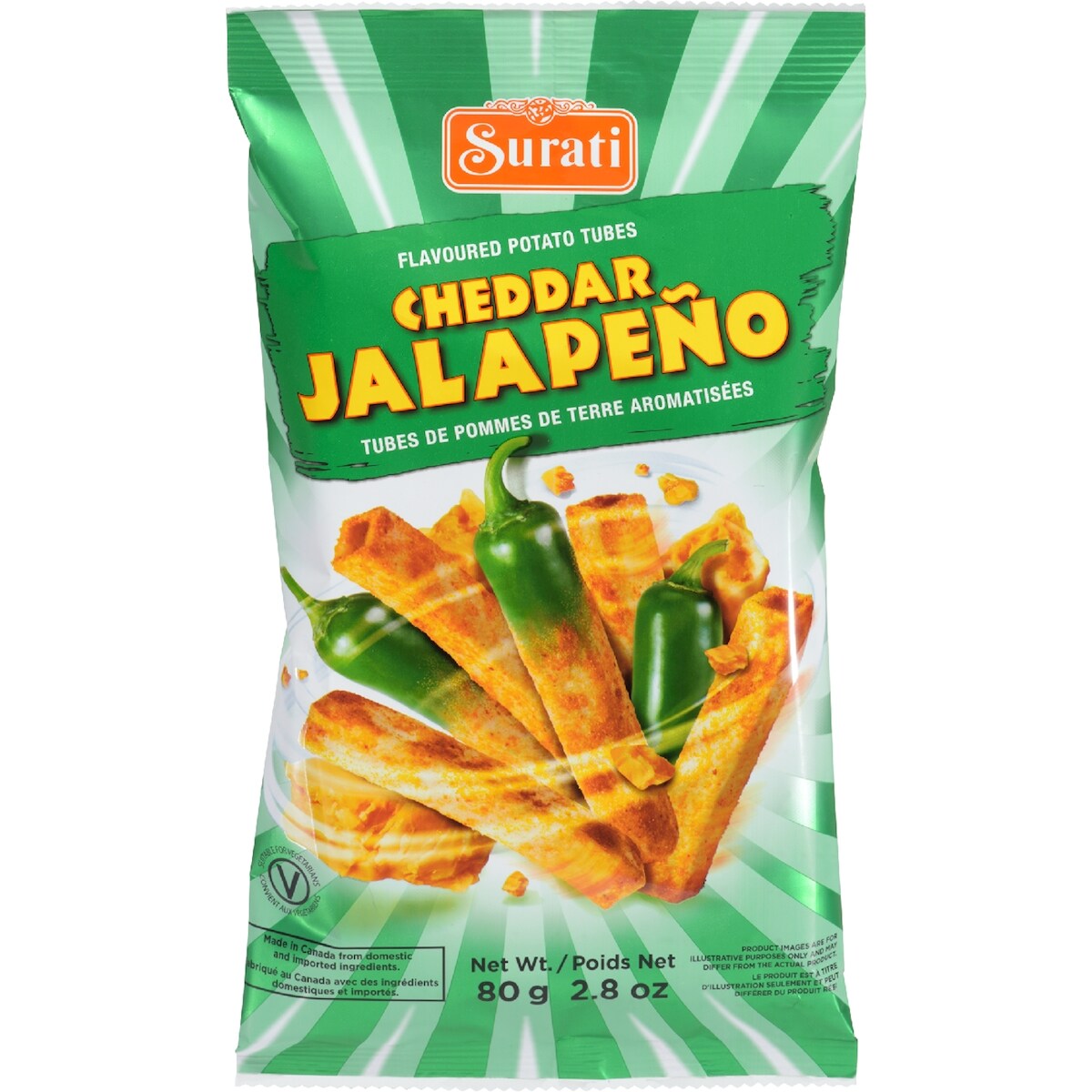 Tubes De Pommes De Terre, Cheddar Jalapeno