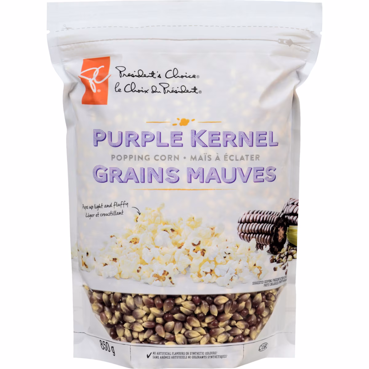 Maïs à éclater à grains mauves