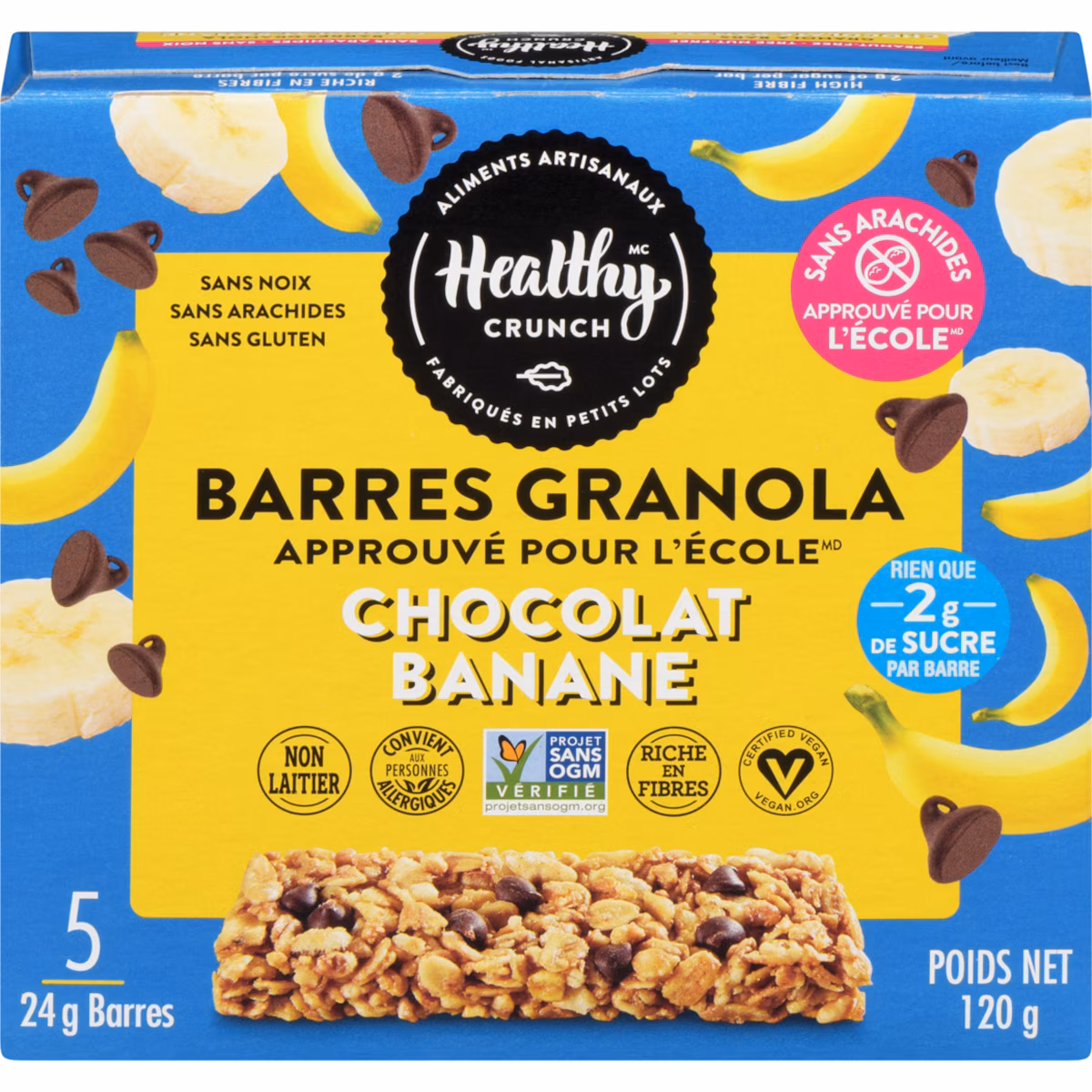 Hycr Barre Granola Choc Banane