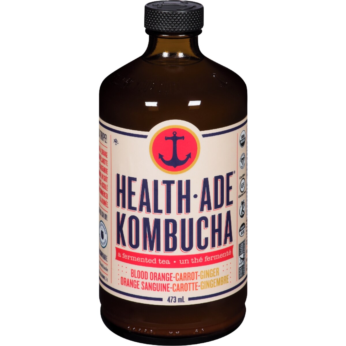 Kombucha Health-Ade  orange sanguine, carotte et gingembre