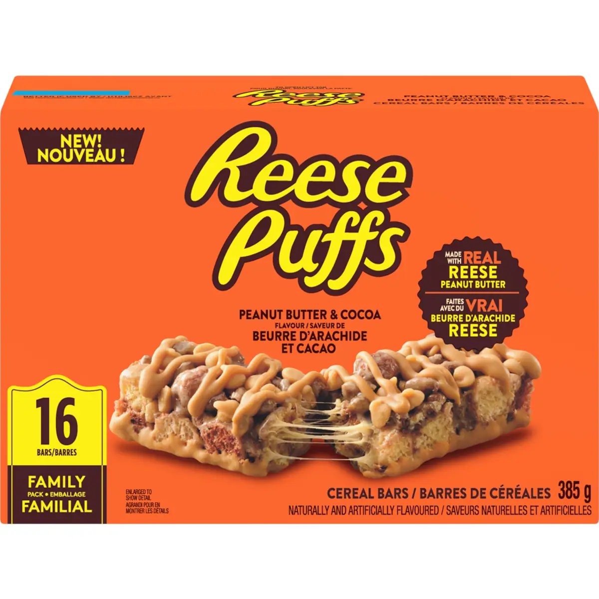 Reese's barres de céréales à saveur de beurre d'arachide et cacao