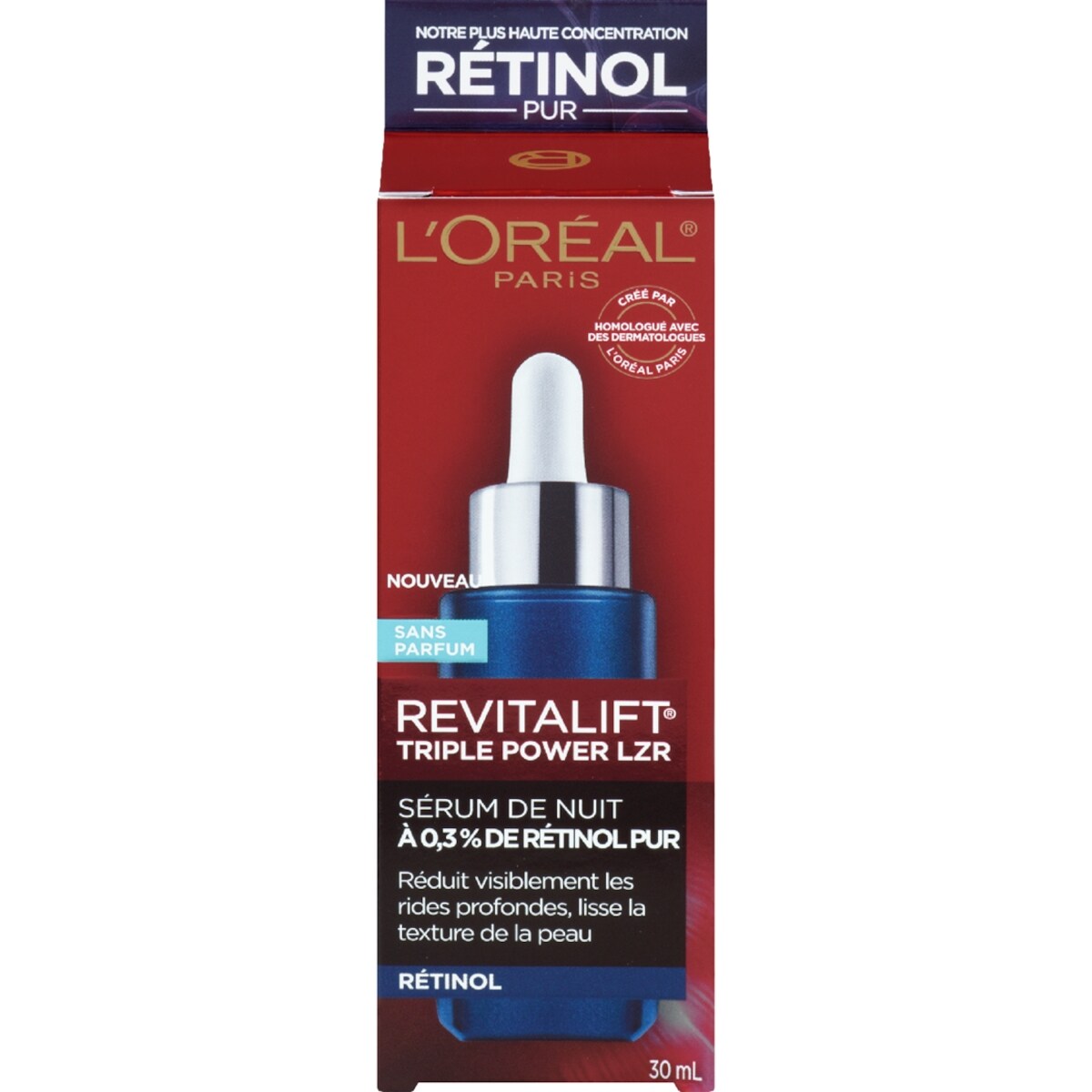 Sérum Revitalift avec 0,3% de sérum de nuit pour le visage