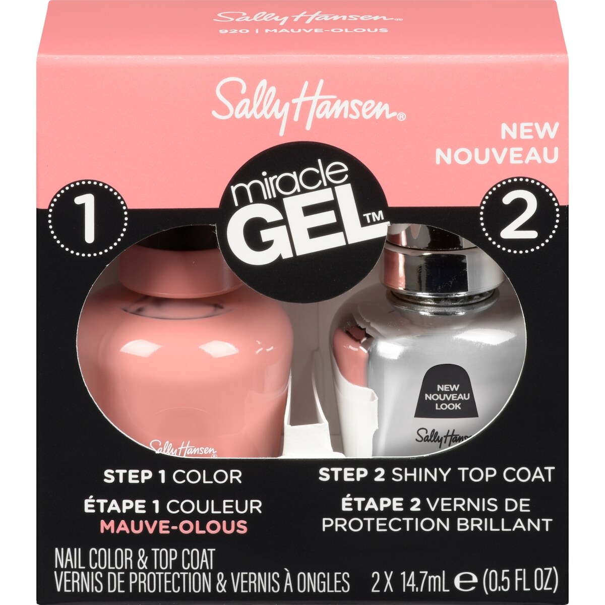 Miracle gel vernis de protection & vernis à ongles 920 mauve-olous