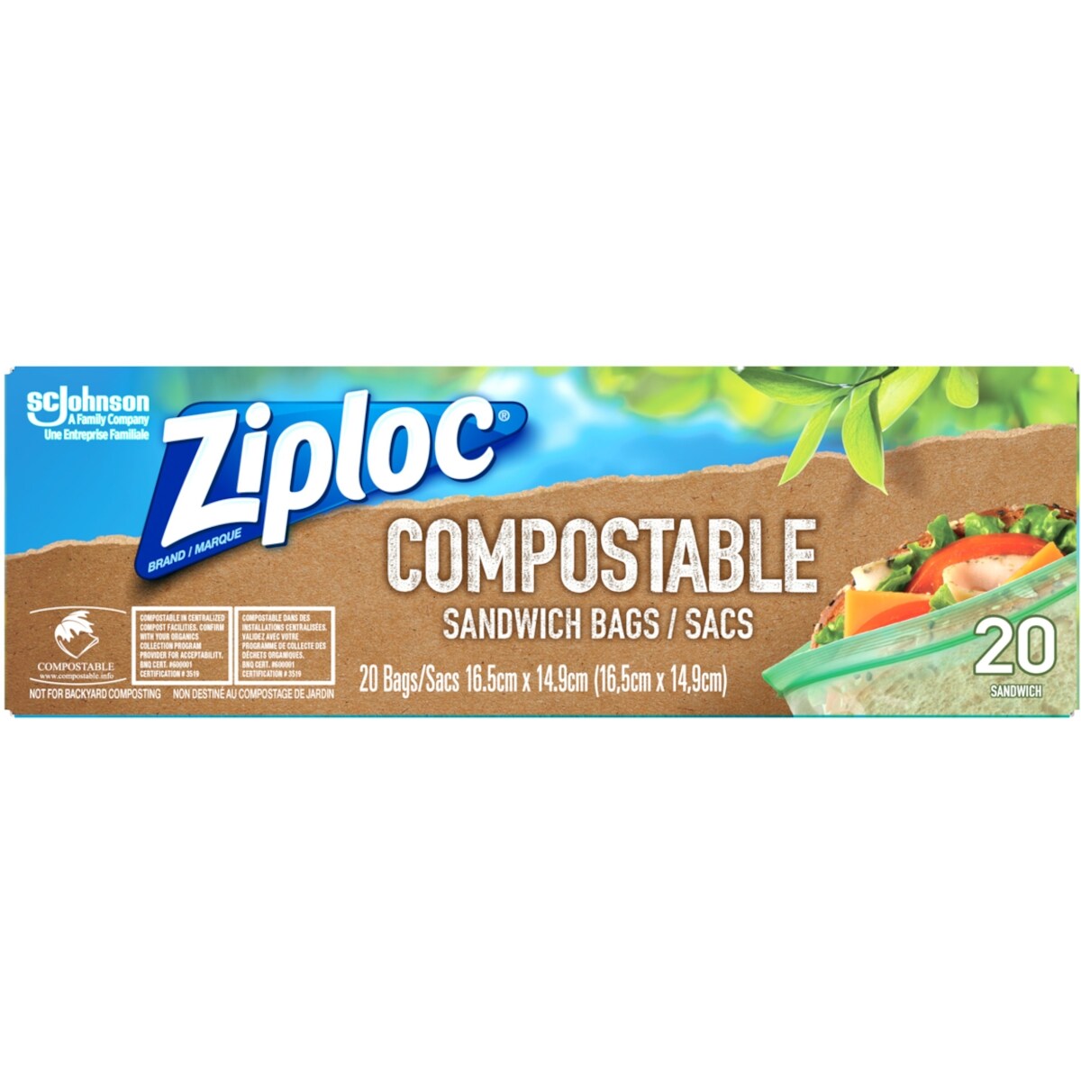 Sacs à sandwich compostables